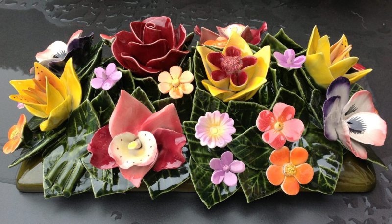 majolica bloemen van keramiek famous french flowers bloem keramiek